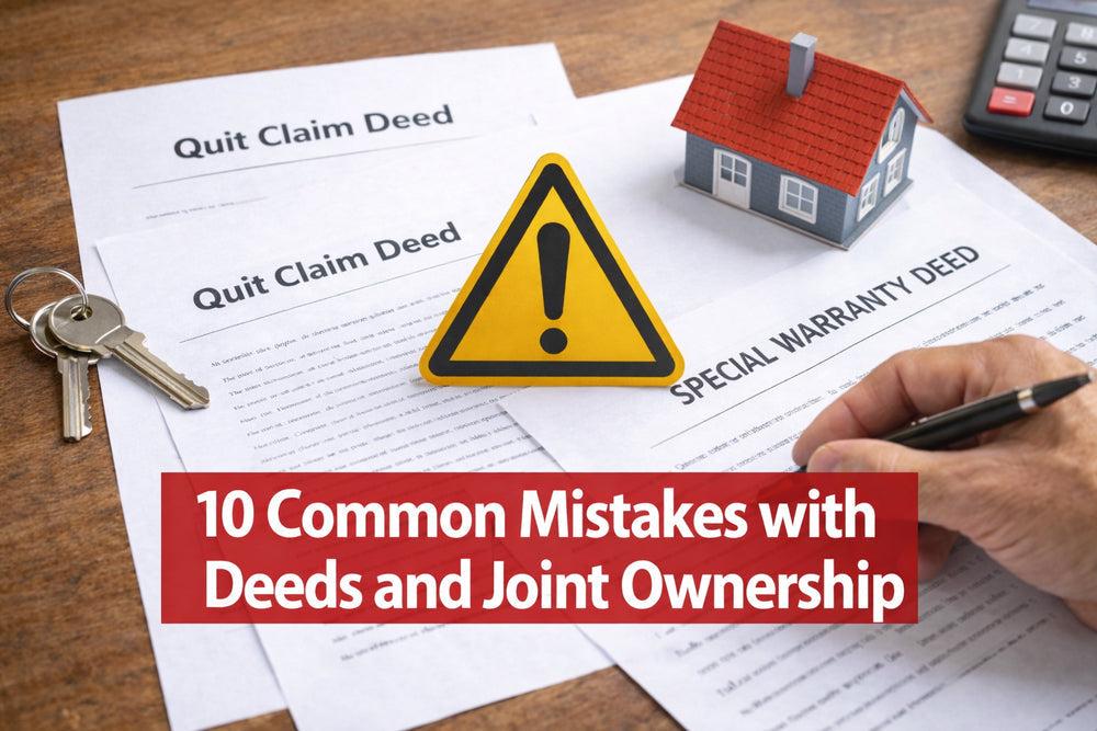 10 Common Mistakes with Deeds and Joint Ownership