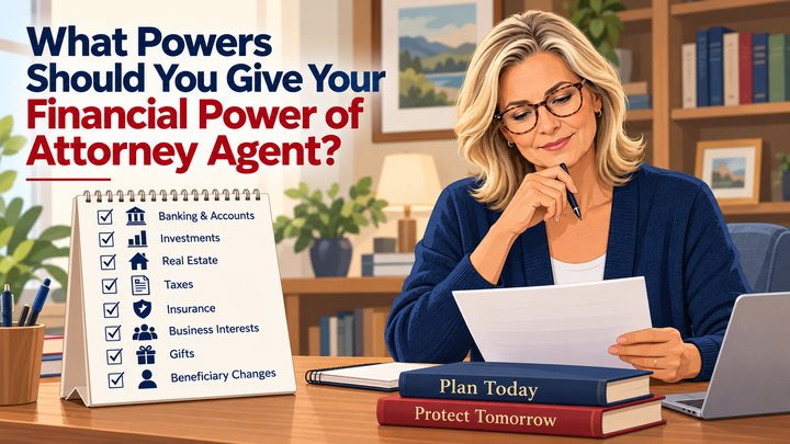 What Powers Should You Give Your Financial Power of Attorney Agent?