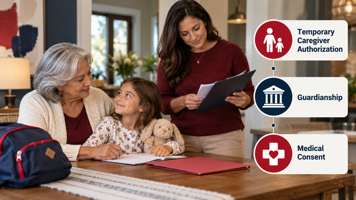 Temporary Caregiver Authorization vs. Guardianship vs. Medical Consent