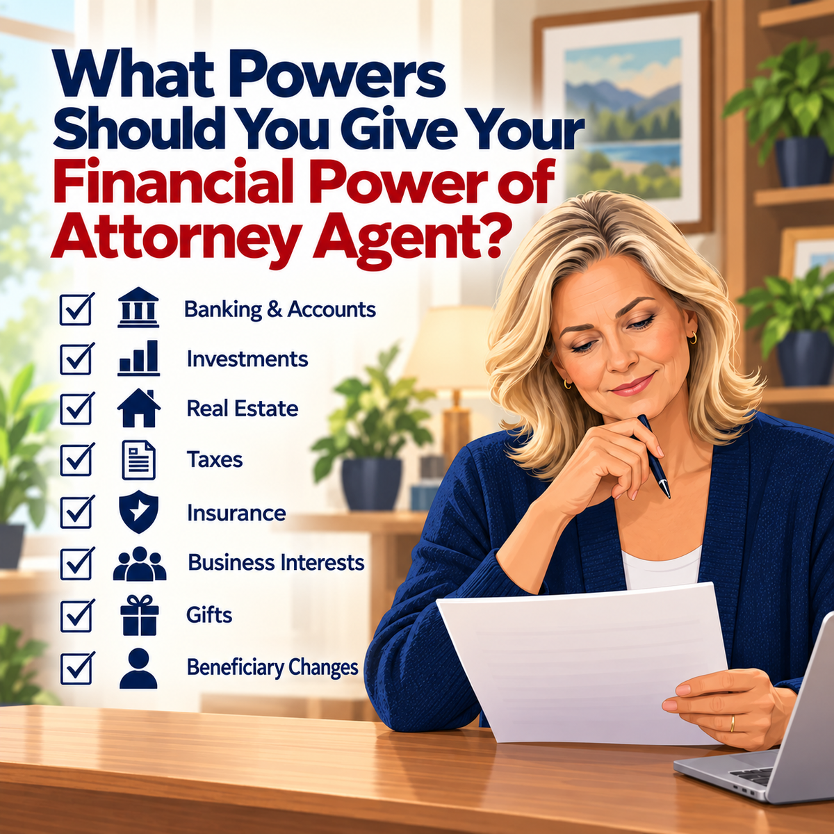 What Powers Should You Give Your Financial Power of Attorney Agent?