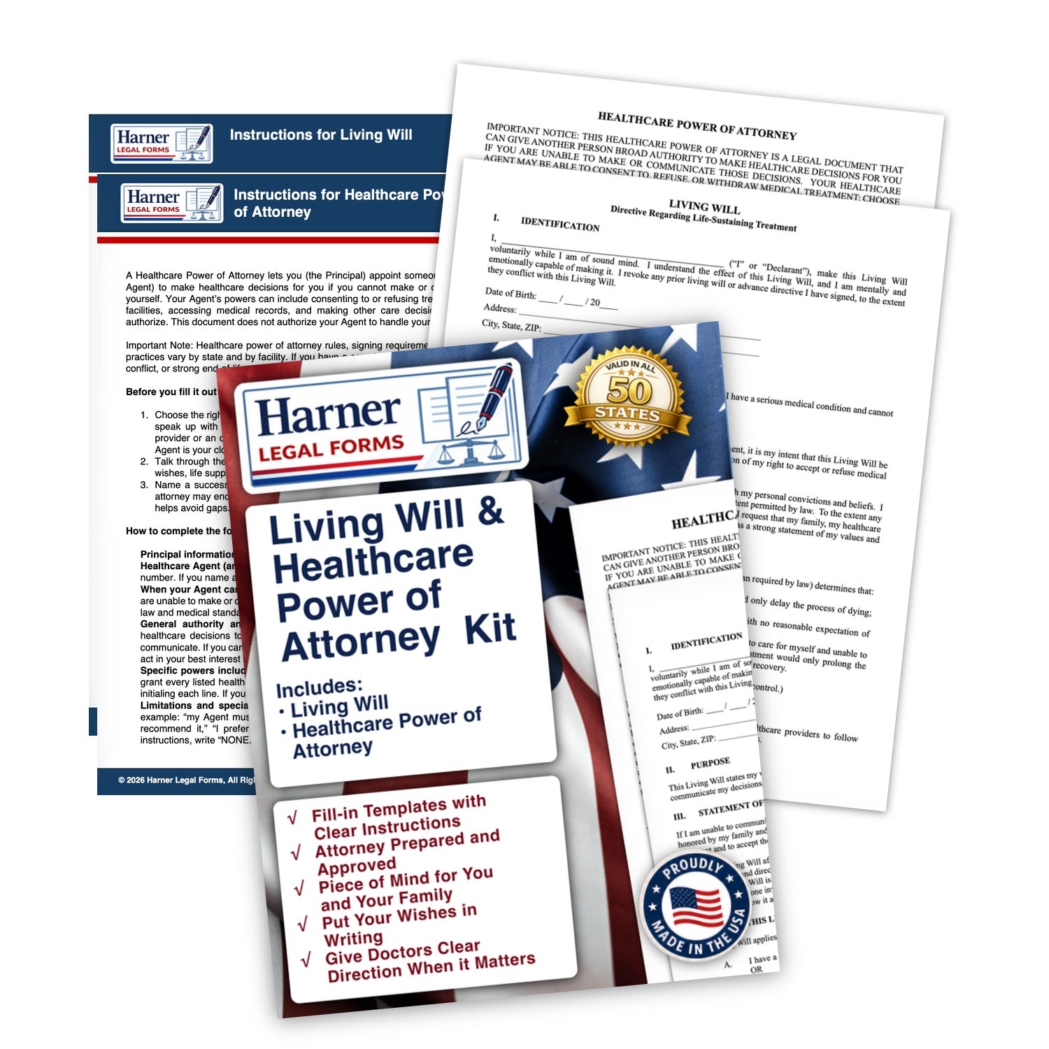 Living Will and Healthcare Power of Attorney Kit