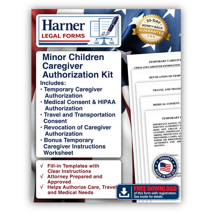 Minor Children Caregiver Authorization Kit