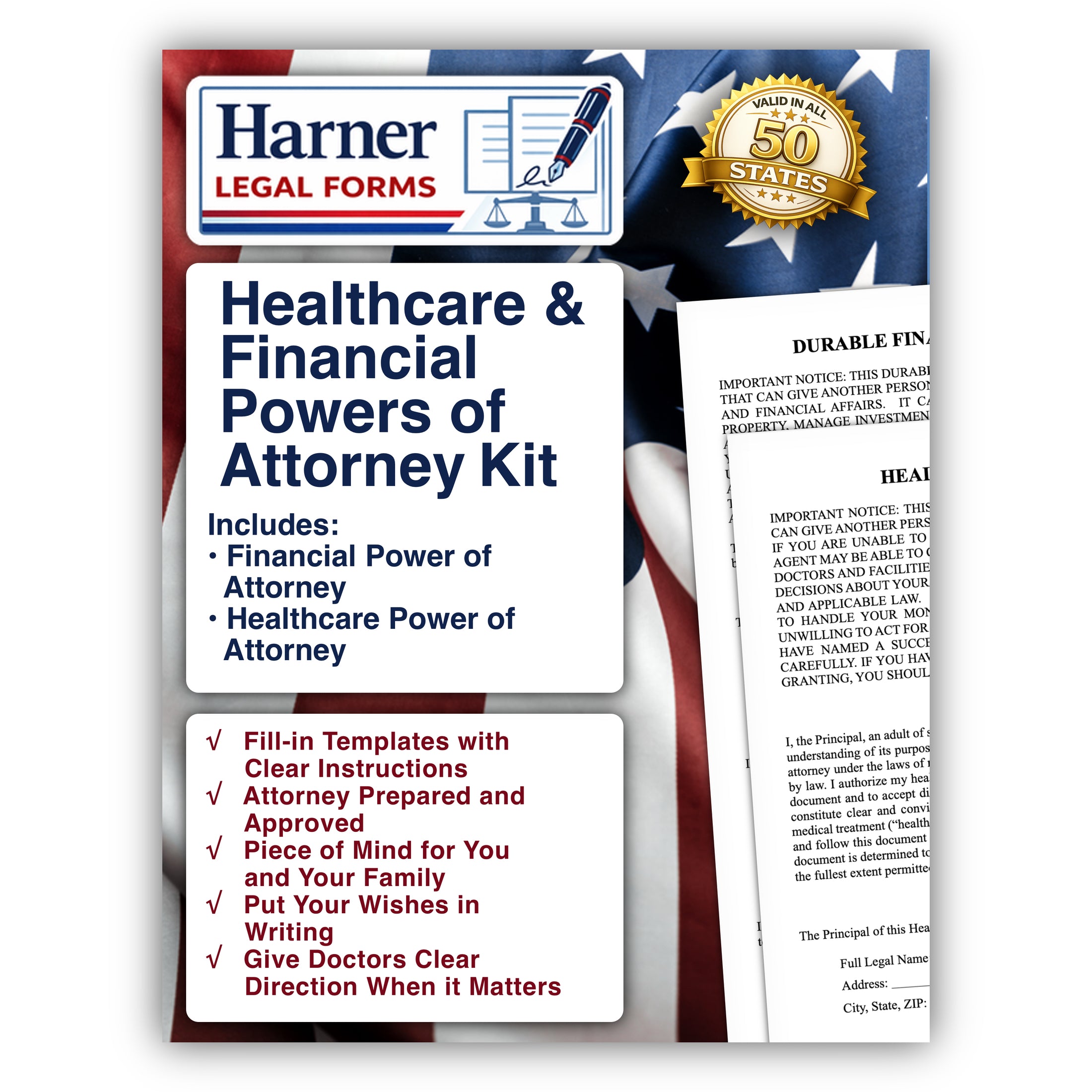 Healthcare & Financial Power of Attorney Kit
