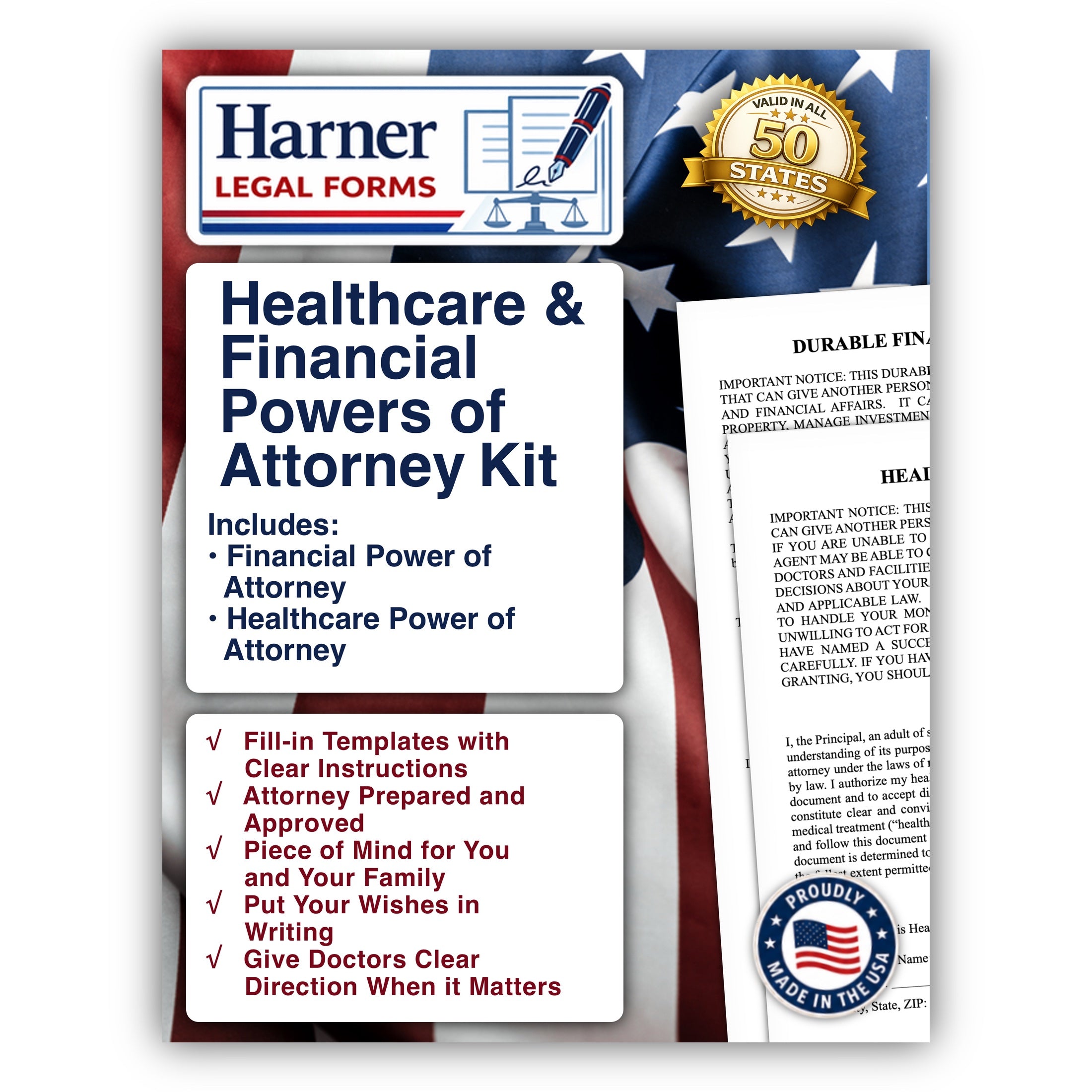 Healthcare & Financial Power of Attorney Kit