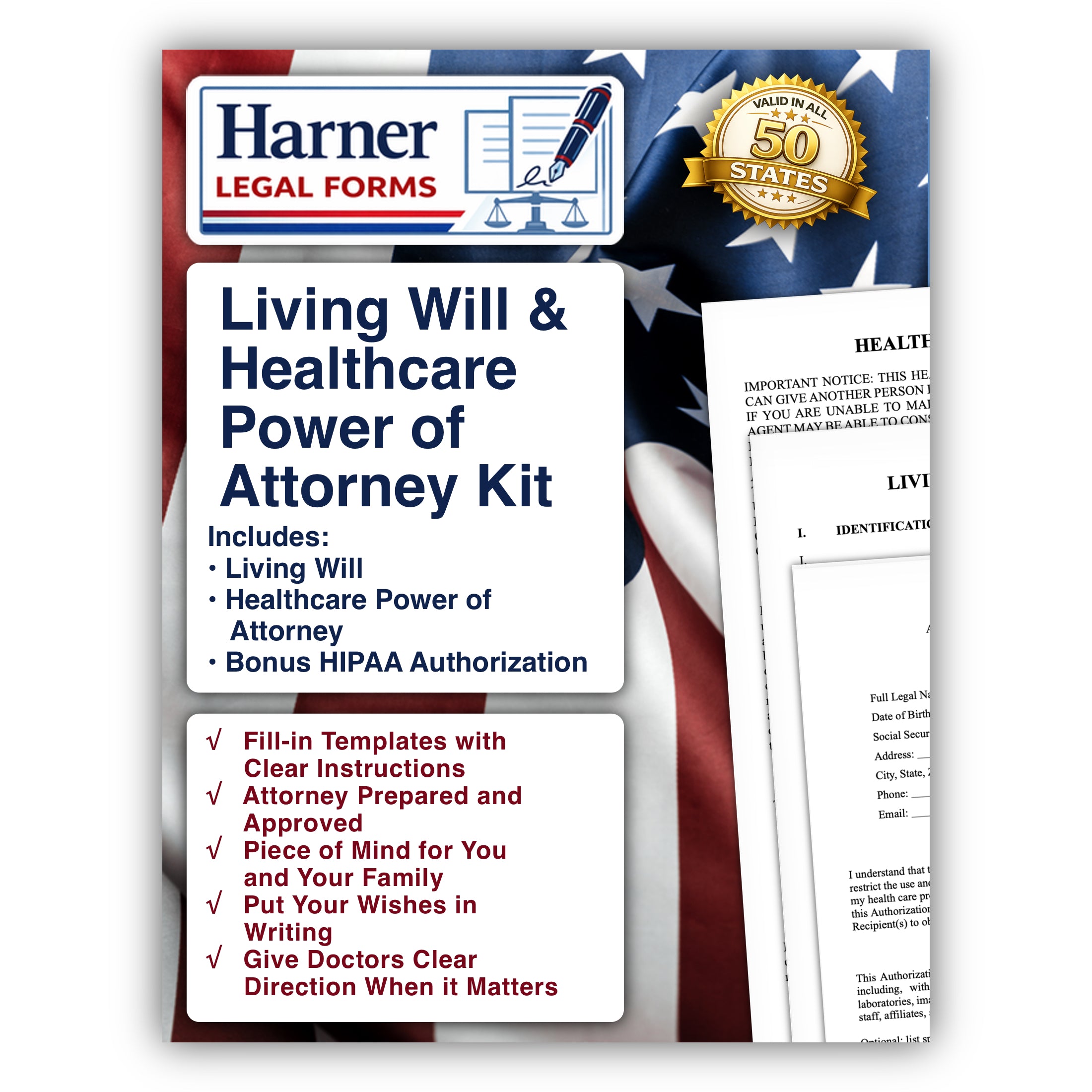 Living Will and Healthcare Power of Attorney Kit