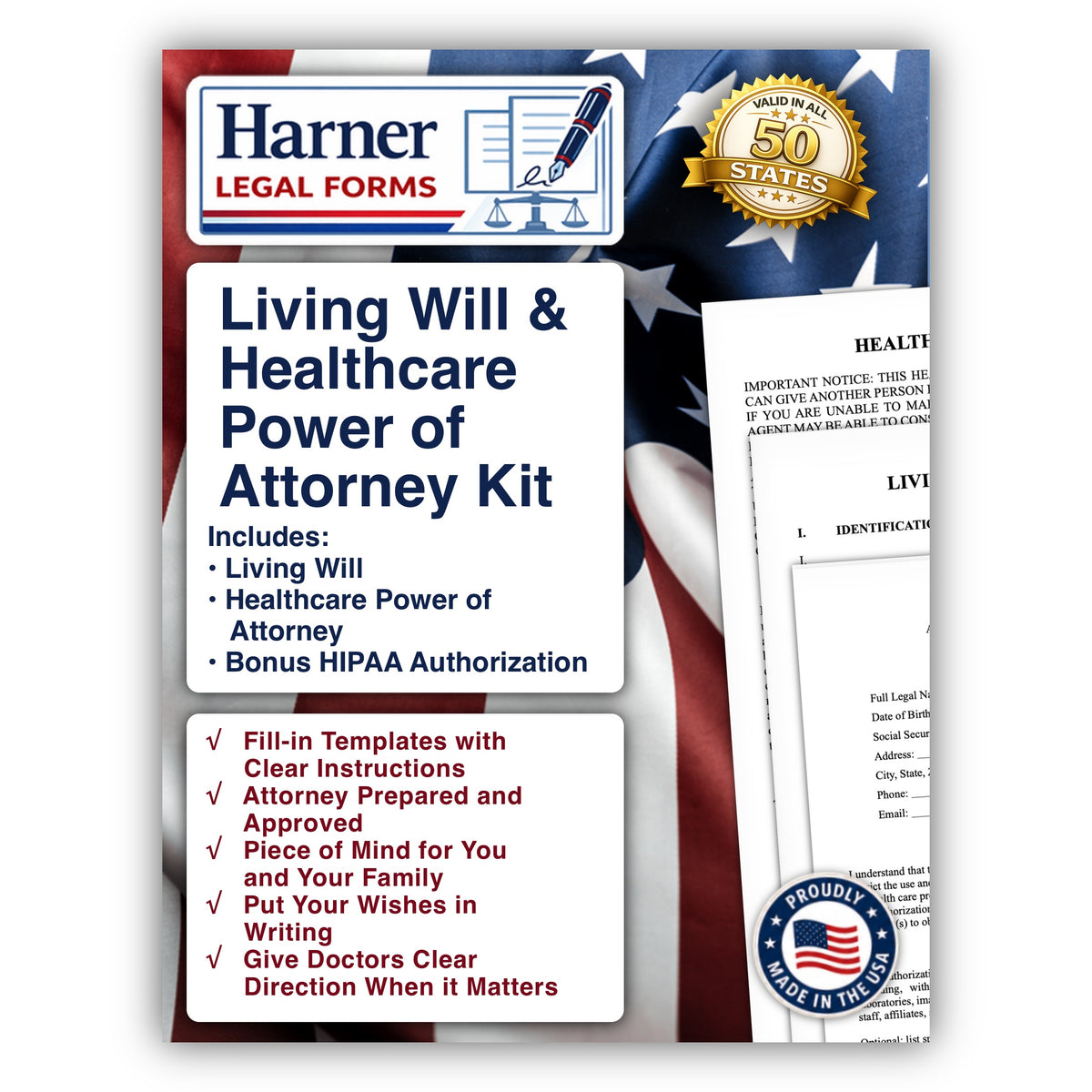 Living Will and Healthcare Power of Attorney Kit