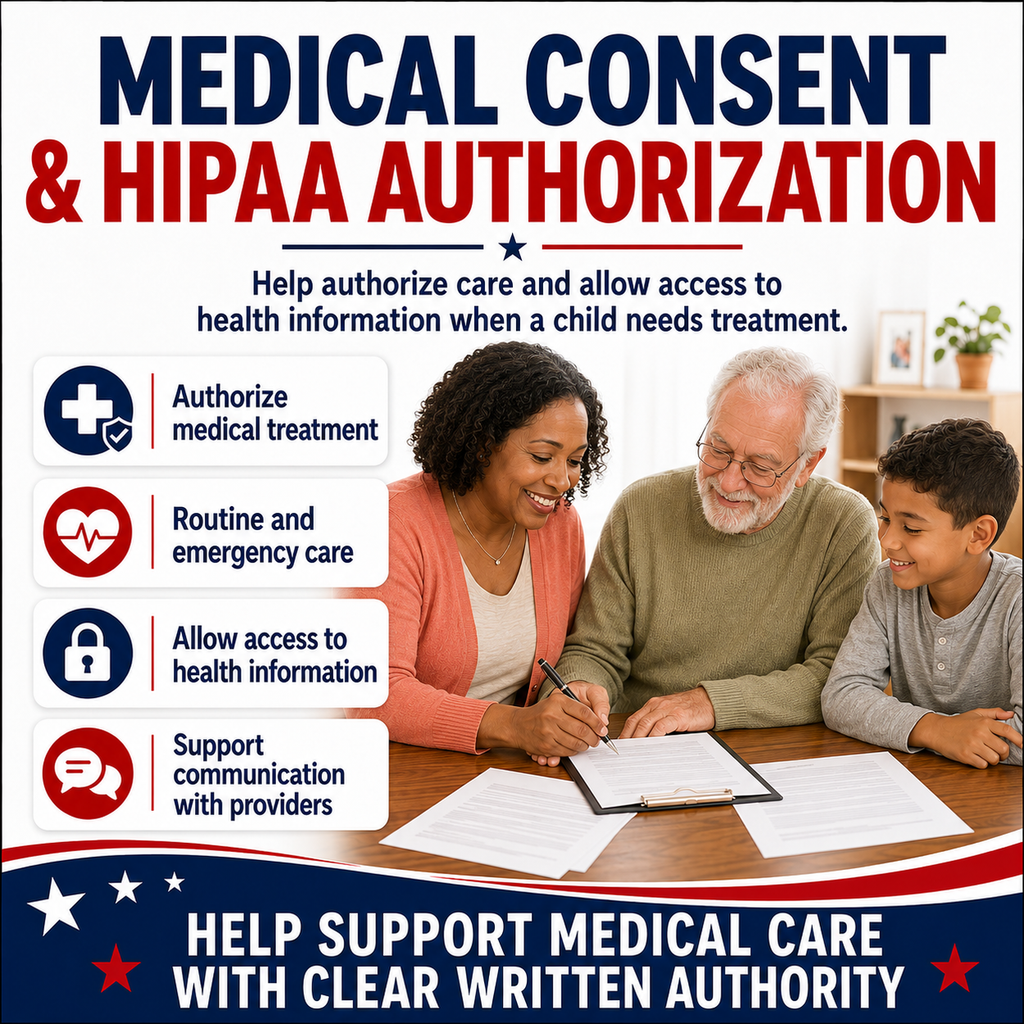 Minor Children Caregiver Authorization Kit
