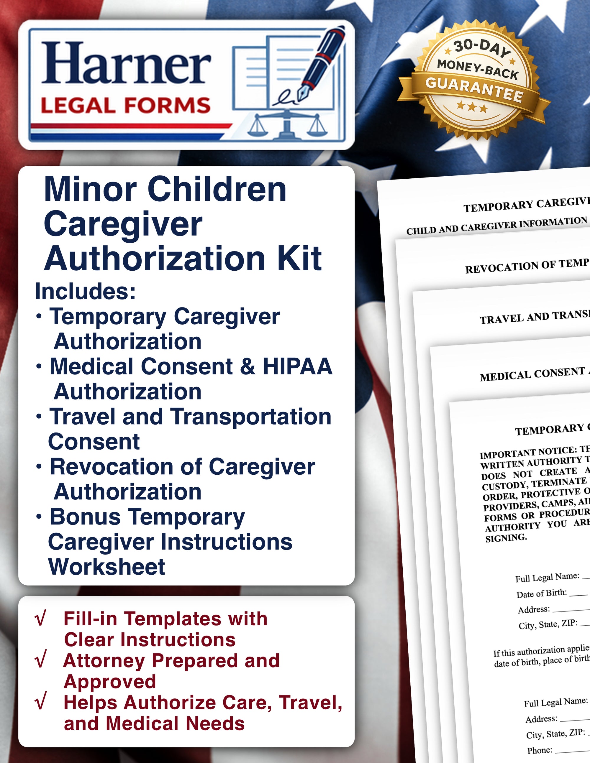 Minor Children Caregiver Authorization Kit