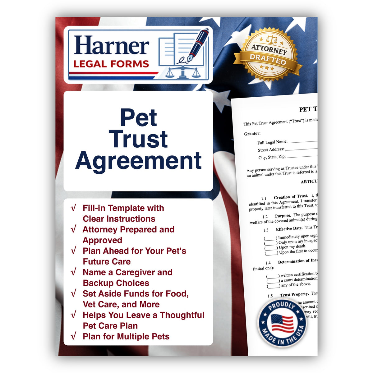 Pet Trust Agreement Kit