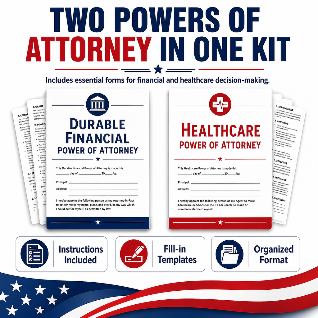 Healthcare & Financial Power of Attorney Kit