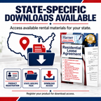 Residential Lease Agreement kit with state-specific downloads and product registration information