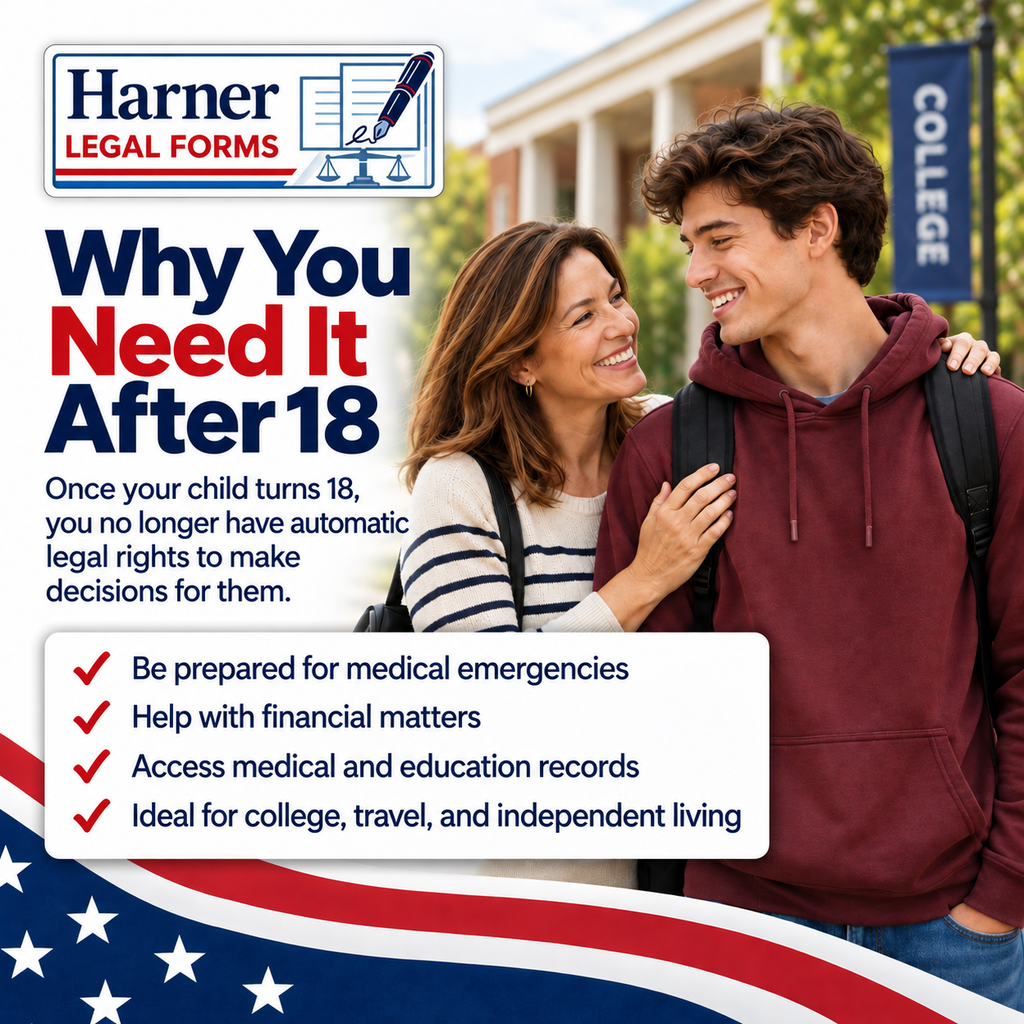 Why you need legal documents after age 18 - College Student & Young Adult Documents Kit by Harner Legal Forms