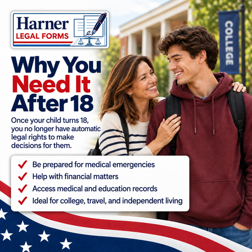 Why you need legal documents after age 18 - College Student & Young Adult Documents Kit by Harner Legal Forms
