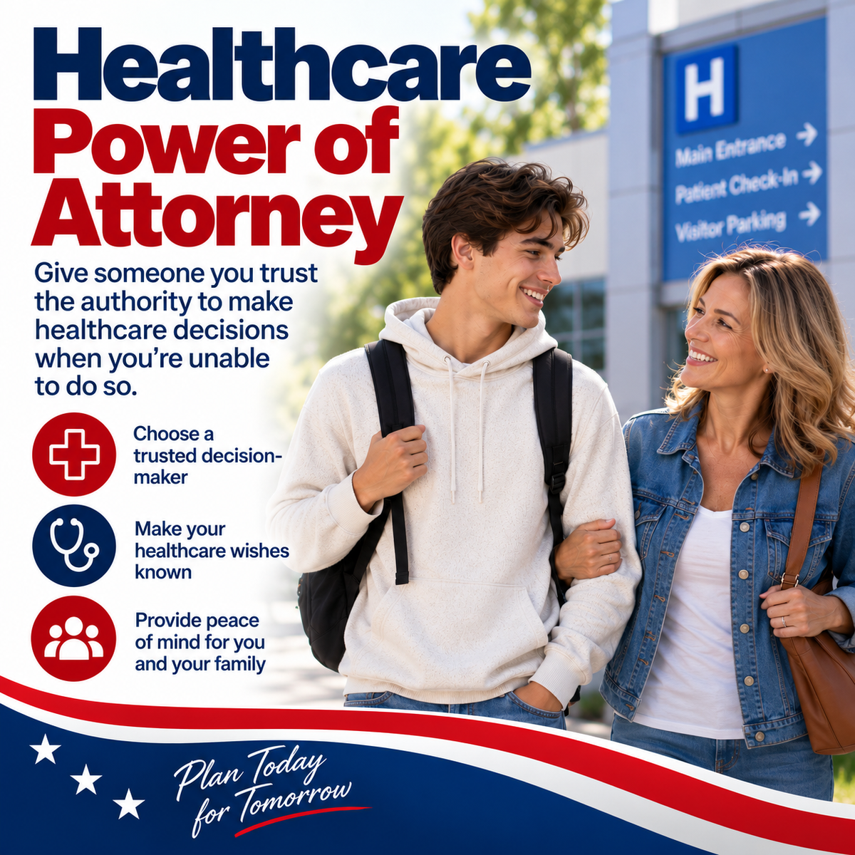 Healthcare Power of Attorney for young adults to appoint a trusted decision-maker and make healthcare wishes known