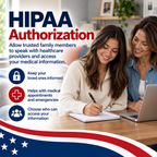 HIPAA Authorization for young adults to allow trusted family members access to medical information and communicate with healthcare providers